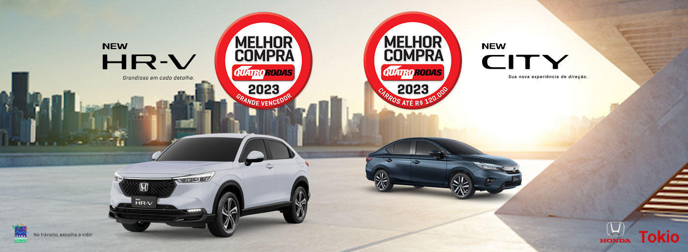 HR-V Touring e New City Sedan EX - Melhor Compra 2023